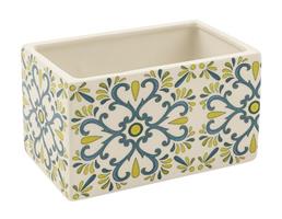 Rettangolo Ceramica Maiolica h 9 cm l 9x14.5 cm