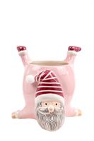 Vaso Ceramica Babbo Natale h 10.7 cm Ø 10.7 cm