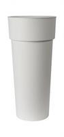 Vaso Plastica Duo Con Container Bianco h 93 cm Ø 42 cm