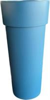 Vaso Plastica Duo Con Container Blu Petrolio h 93 cm Ø 42 cm