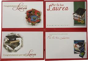 Biglietti E Buste Per La Tua Laurea h 7 cm l 10 cm Cf 100 Pz