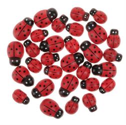Coccinella Rosso h 1.4 cm Ø 1.9 cm Cf 80 Pz