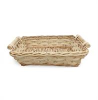 Cesto Vimini Rettangolare Naturale h 10 cm l 40x30 cm