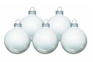Sfera Vetro Da Appendere Bianco Ø 6 cm Cf 36 Pz