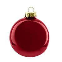 Sfera Vetro Da Appendere Rosso Ø 10 cm Cf 12 Pz