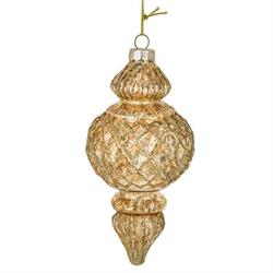 Decoro Da Appendere Oro Anticato h 15 cm Ø 6 cm