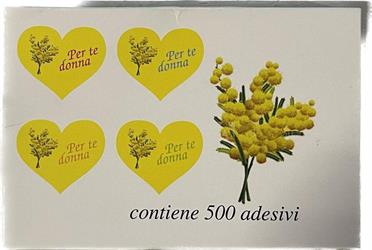 Adesivo Cuore Per Te Giallo h 3.5 cm l 4 cm Cf 500 Pz