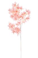 Ramo Foglie Rosa h 90 cm