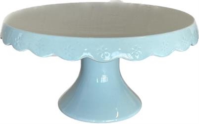 Alzata Ceramica Azzurra h 13 cm Ø 25 cm