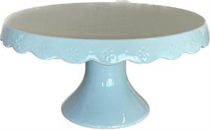Alzata Ceramica Azzurra h 13 cm Ø 25 cm