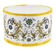 Cilindro Ceramica Maiolica Giallo h 17 cm Ø 26 cm