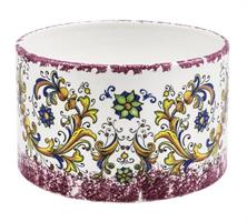 Cilindro Ceramica Maiolica Prugna h 17 cm Ø 26 cm