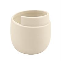 Vasetto Ceramica Avorio h 7 cm Ø 8.8 cm