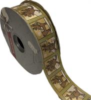 Nastro Carta Splendene ST Renna Oro h 4 cm l 100 mt