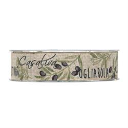 Nastro Olive Naturale h 2.5 cm l 20 mt