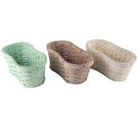 Cesto 2Vasi Assortito Vintage h 12 cm l 26x15 cm