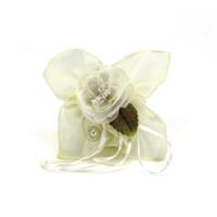 Sacchetto Fazzoletto Crema h 16 cm l 16 cm