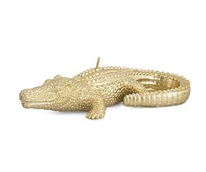 Candela Coccodrillo Oro l 22 cm