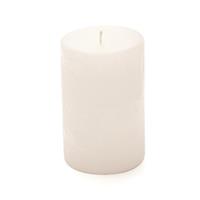 Moccolo Tondo Rustico Bianco h 15 cm Ø 8 cm