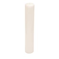 Moccolo Tondo Rustico Bianco h 50 cm Ø 10 cm