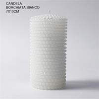 Cero C/Borchie Bianco h 10 cm Ø 7 cm