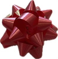 Stella Nastro Splendene 10 mm Rosso Ø 5 cm 15 Pt Cf 72 Pz