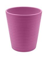 Vaso Ceramica Rigato Fucsia h 14 cm Ø 13 cm