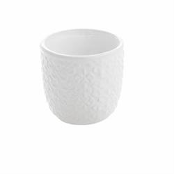 Vasetto Ceramica Bianco h 7.4 cm Ø 7.6 cm