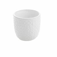 Vasetto Ceramica Bianco h 7.4 cm Ø 7.6 cm