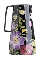 Brocca Ceramica Nero h 22.5 cm Ø 15.5 cm