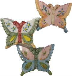 Applicazione Farffalla C/Calamita Ceramica h 4 cm l 5.5 cm