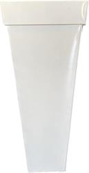 Vaso Metallo Bianco h 85 cm l 36 cm