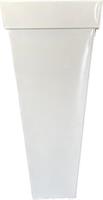 Vaso Metallo Bianco h 85 cm l 36 cm