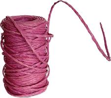 Rafia Wired Paper Rosa h 4 mm l 50 mt