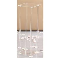 Alzata Plexiglass Trasparente h 60 cm Ø 23 cm