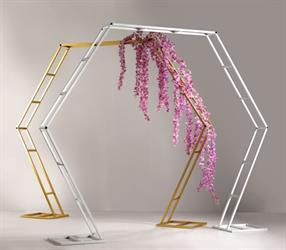 Arco Esagonale Bianco h 230 cm Ø 230 cm