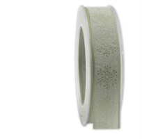 Nastro Organza ST Fiocco Di Neve Salvia h 2.5 cm l 15 mt
