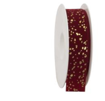 Nastro Velluto Goldrausch Bordeaux h 2.5 cm l 20 mt
