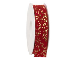 Nastro Velluto Goldrausch Rosso h 2.5 cm l 20 mt