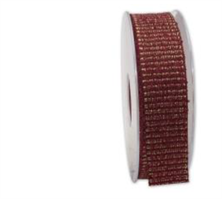 Nastro Tessuto Antwerpen Filo Oro Rosso h 2.5 cm l 20 mt