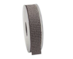 Nastro Tessuto Antwerpen Filo Oro Tortora h 2.5 cm l 20 mt