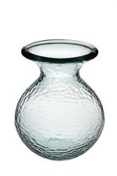 Vaso Vetro Bucciato Light Blu h 18 cm Ø 15 cm