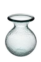 Vaso Vetro Bucciato Light Blu h 18 cm Ø 15 cm