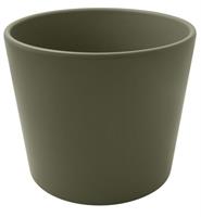 Vaso Ceramica Verde Oliva h 22 cm Ø 24 cm