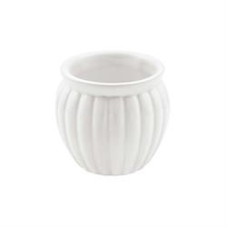 Vasetto Ceramica Inglese Bianco h 7 cm Ø 7 cm