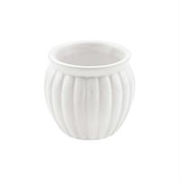 Vasetto Ceramica Inglese Bianco h 7 cm Ø 7 cm