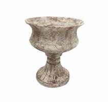 Coppa Liscia Cemento Antichizzato h 23 cm Ø 19.5 cm