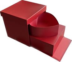 Flower Box Trasformer Rosso h 24 Ø 25 cm