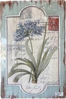 Quadro C/Fiori Azzurro h 60 cm l 40 cm