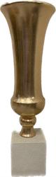 Vaso Alto Vetroresina Oro C/Base h 101 cm Ø 33 cm
